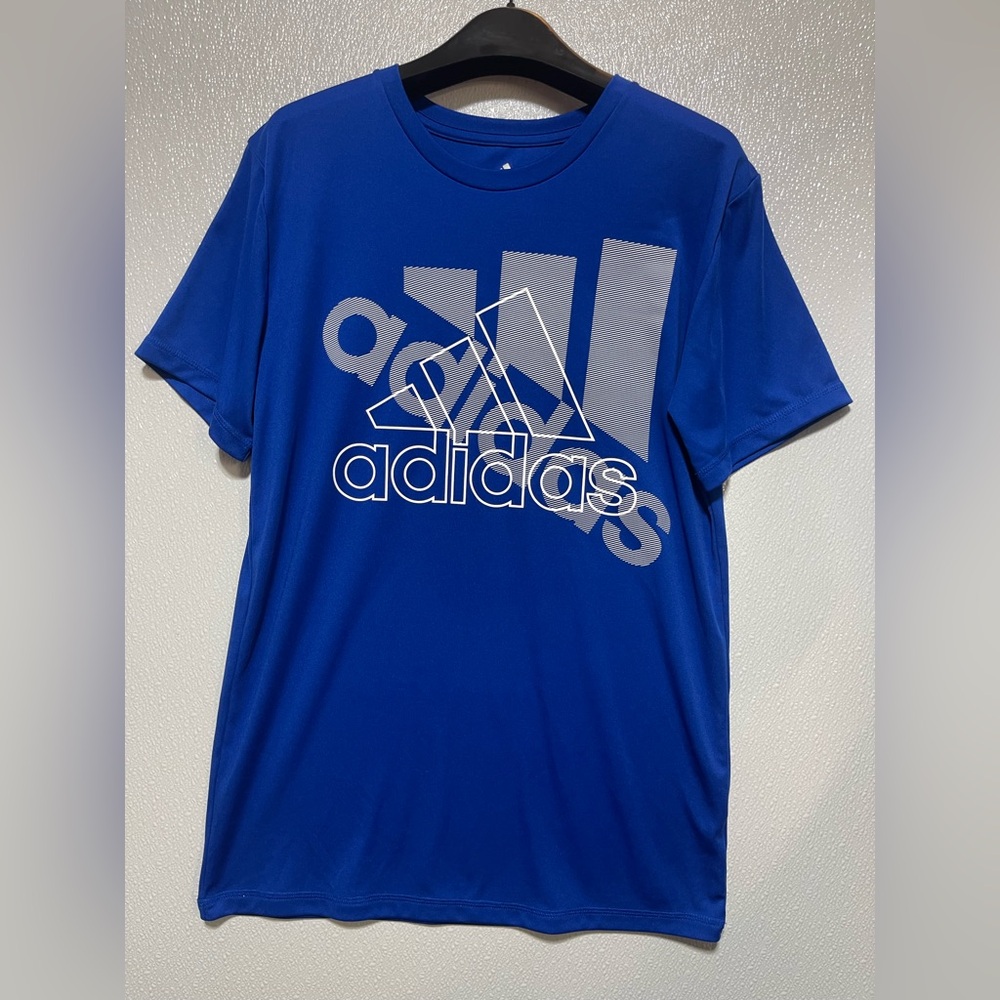 3/$10 Adidas Men's Royal Blue Logo Tee